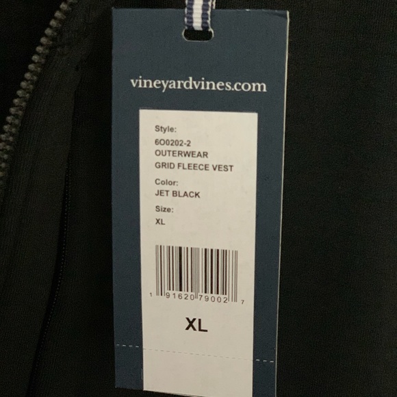 NWT Men’s Vineyard Vines Vest XL Black - Picture 3 of 7
